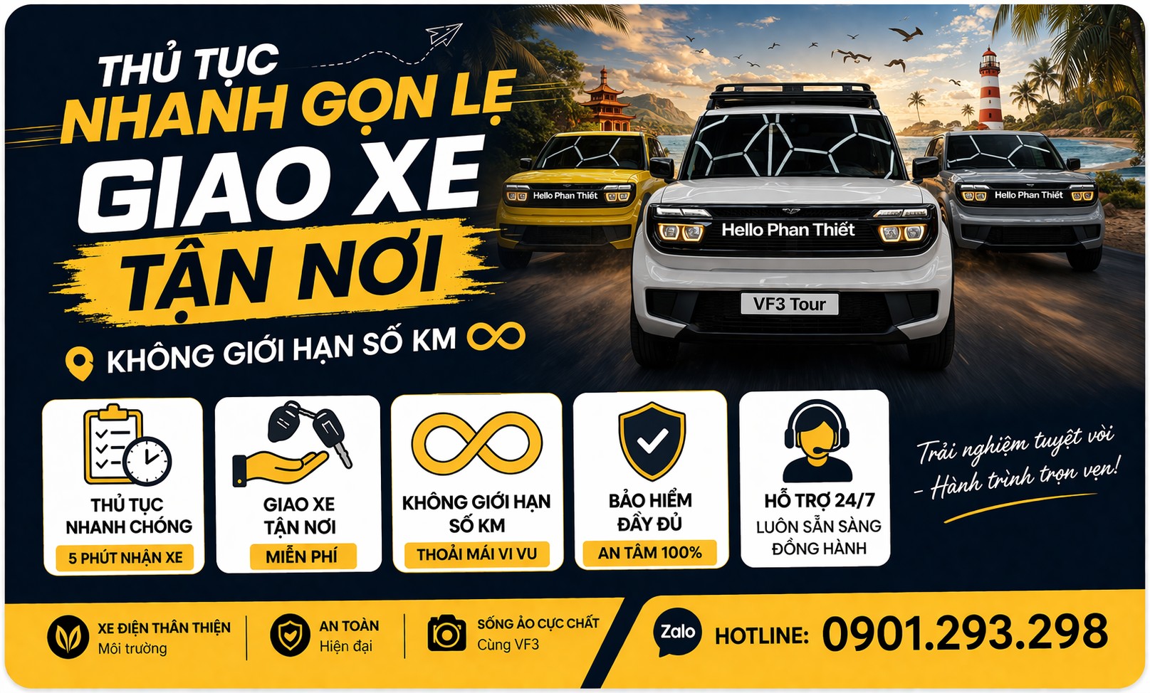 Giao xe tận nơi VF3